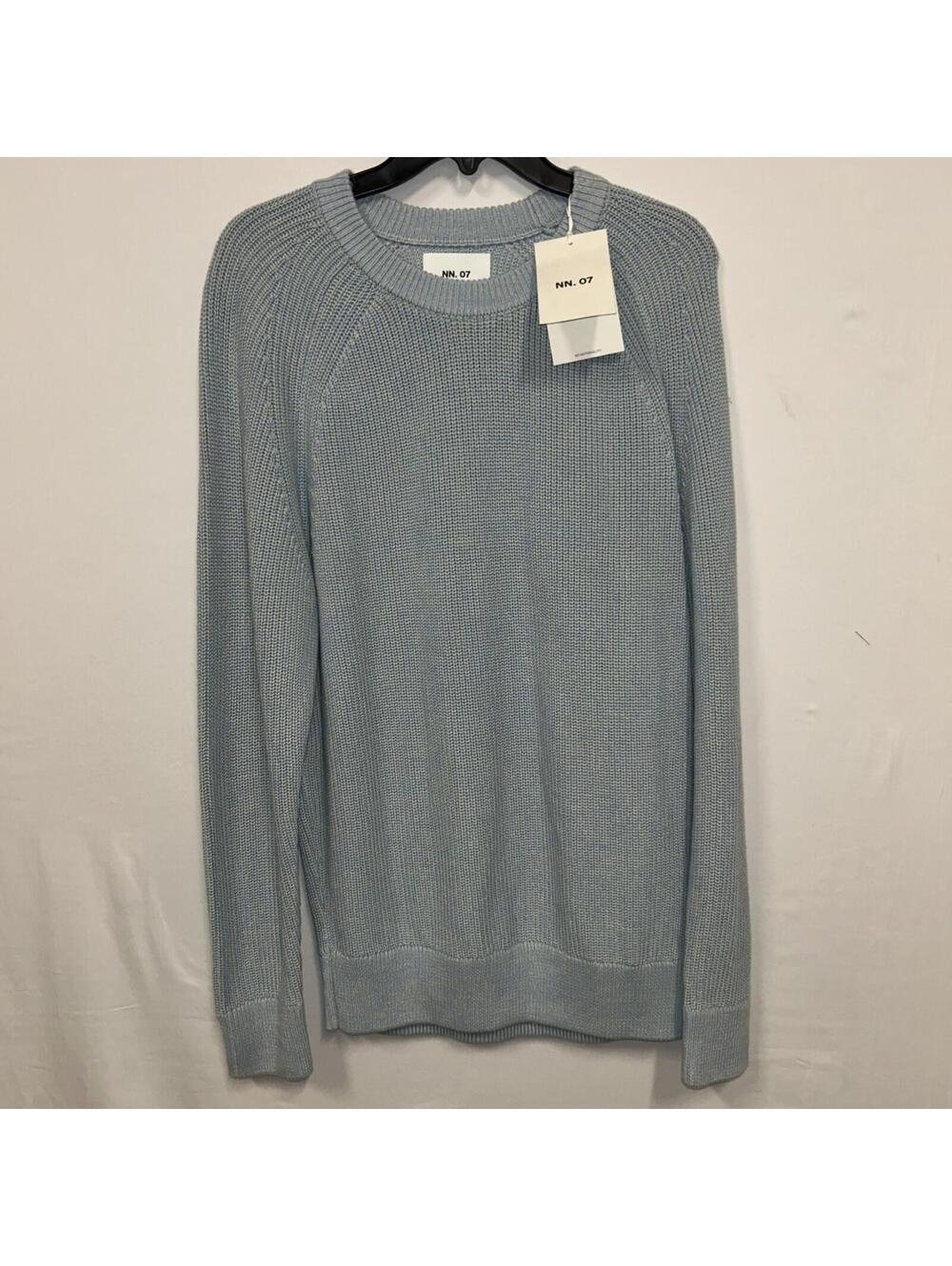 $195 NN07 Jacobo Regular Fit Crewneck Sweater Men's M Powder Blue Size M